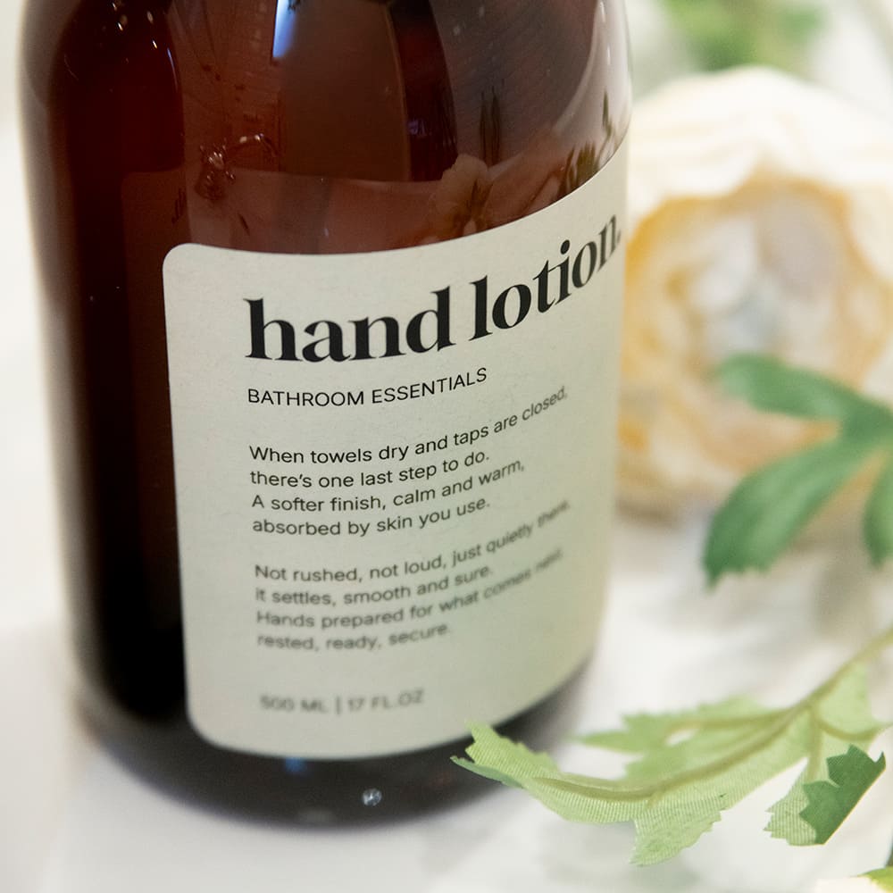 Klisteretikett Premium - Body Wash - Beige