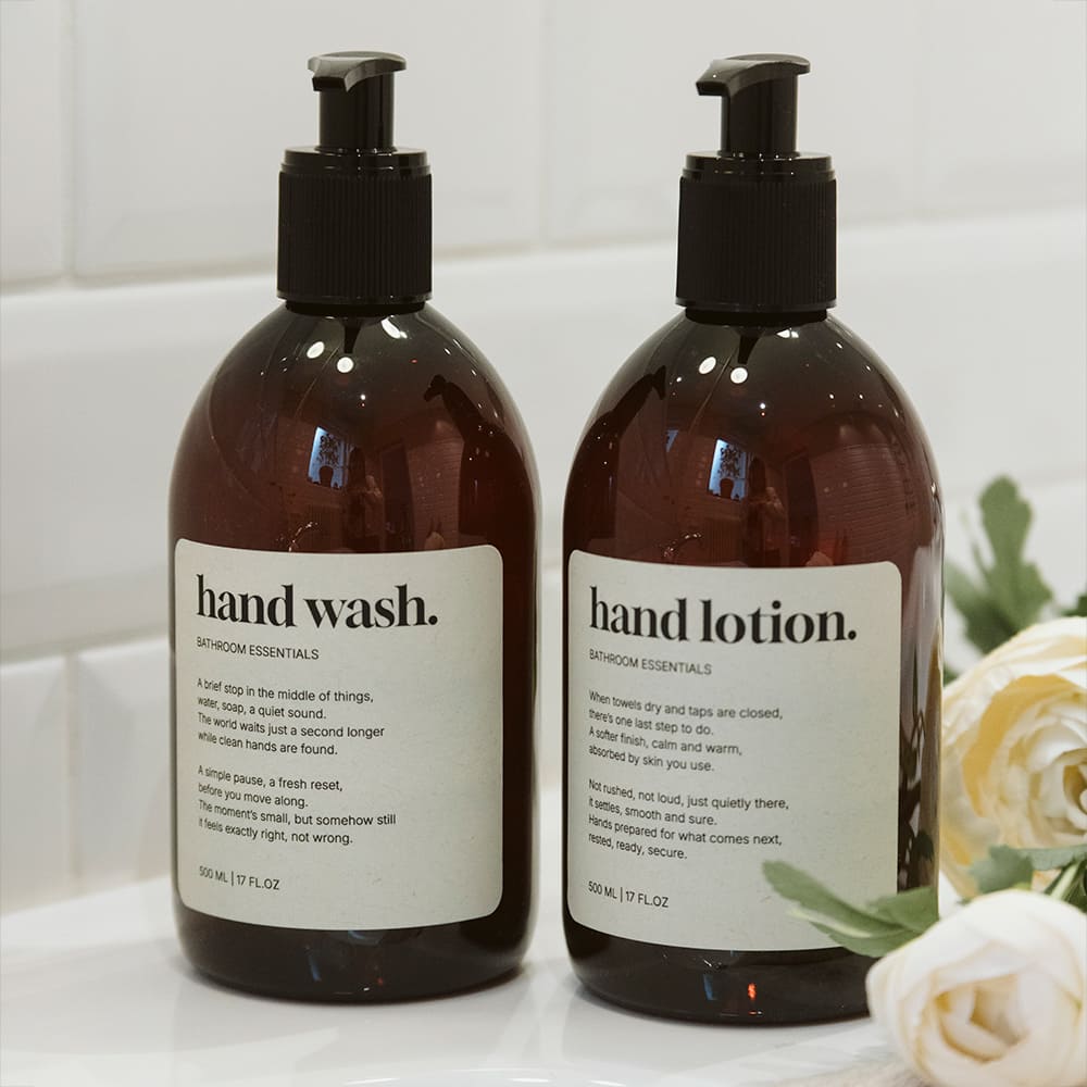 Klisteretikett Premium - Shampoo - Beige