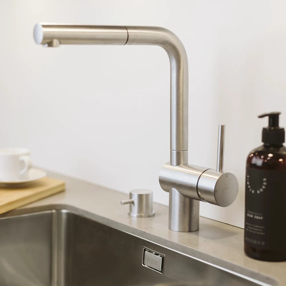 Köksblandare Venedig - Utdragbart Munstycke - Rostfritt Stål