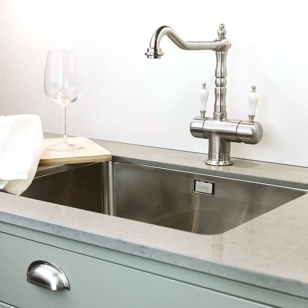 Köksblandare Oslo Retro - Rostfritt Old Silver