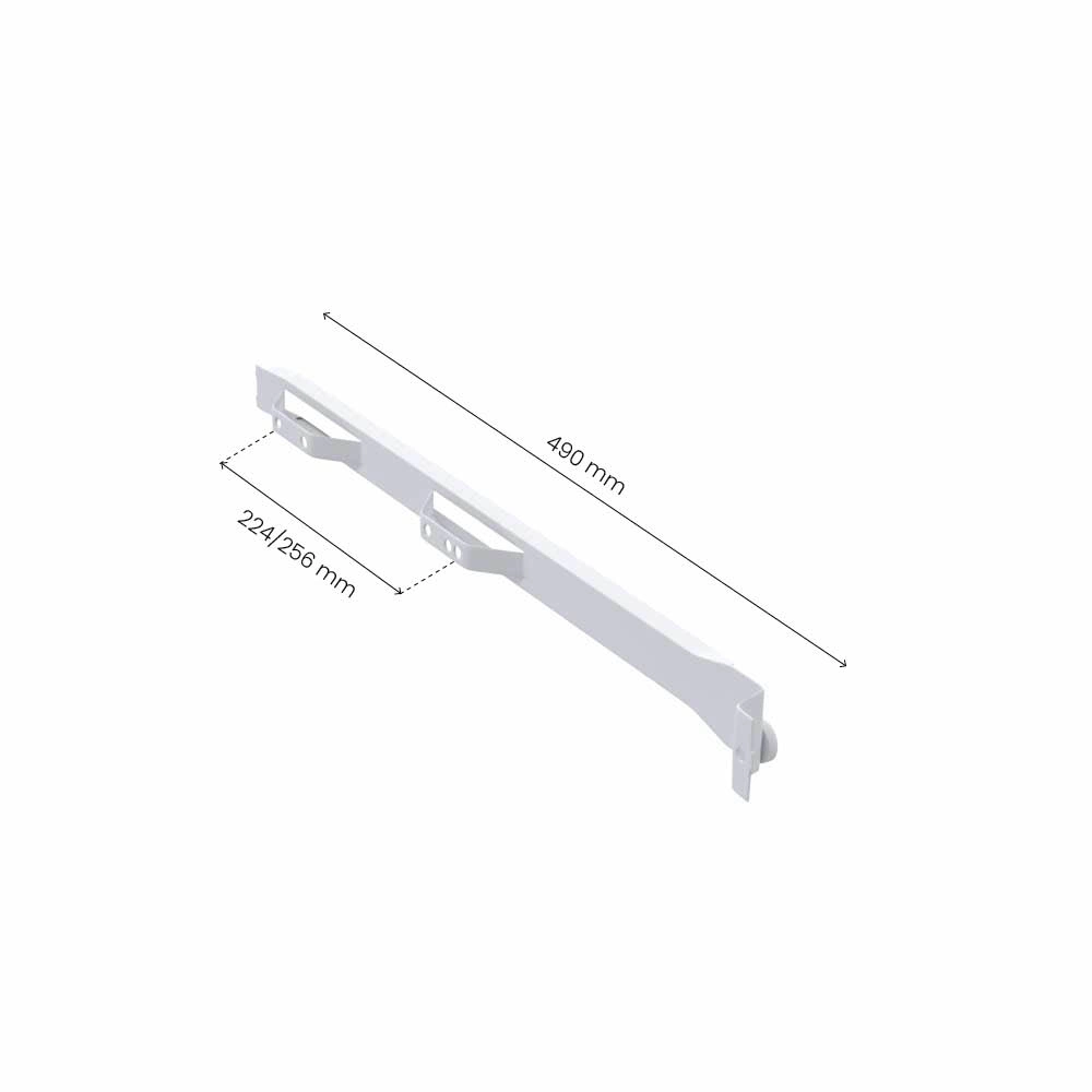 Rollerskena 500/16 - Höger & Vänster - 224/256mm - Vit