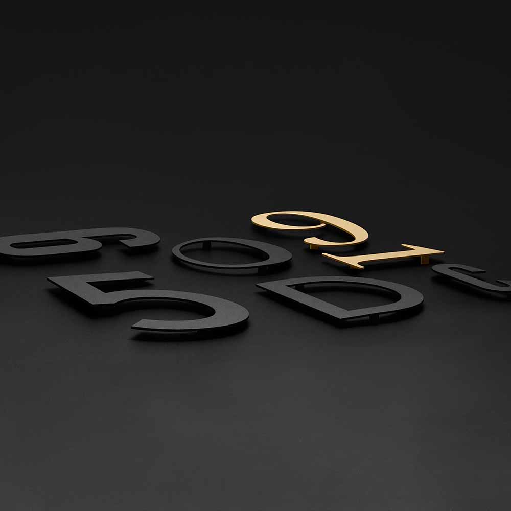 Husbokstav Home - Svart