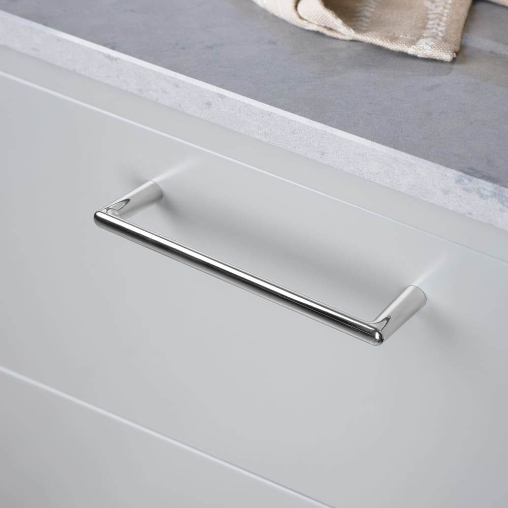 Handtag Bob - 160mm - Förnicklad