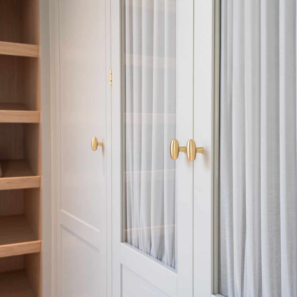 Knopp T Oliver - Borstad Mässing