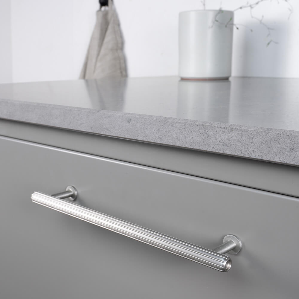 Handtag Rille Mini - 160mm - Rostfri look