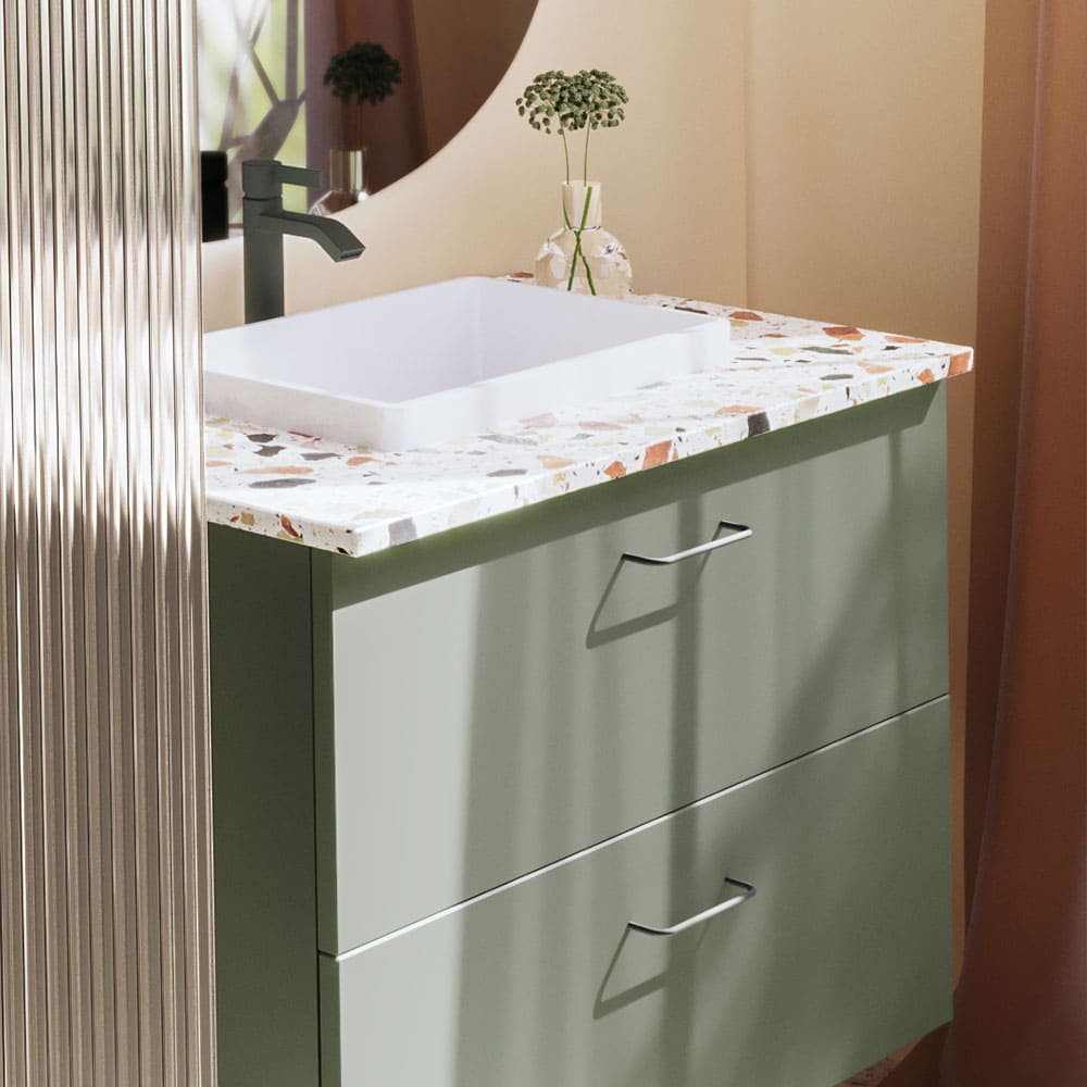 Toniton Thread Handtag - Ash Green