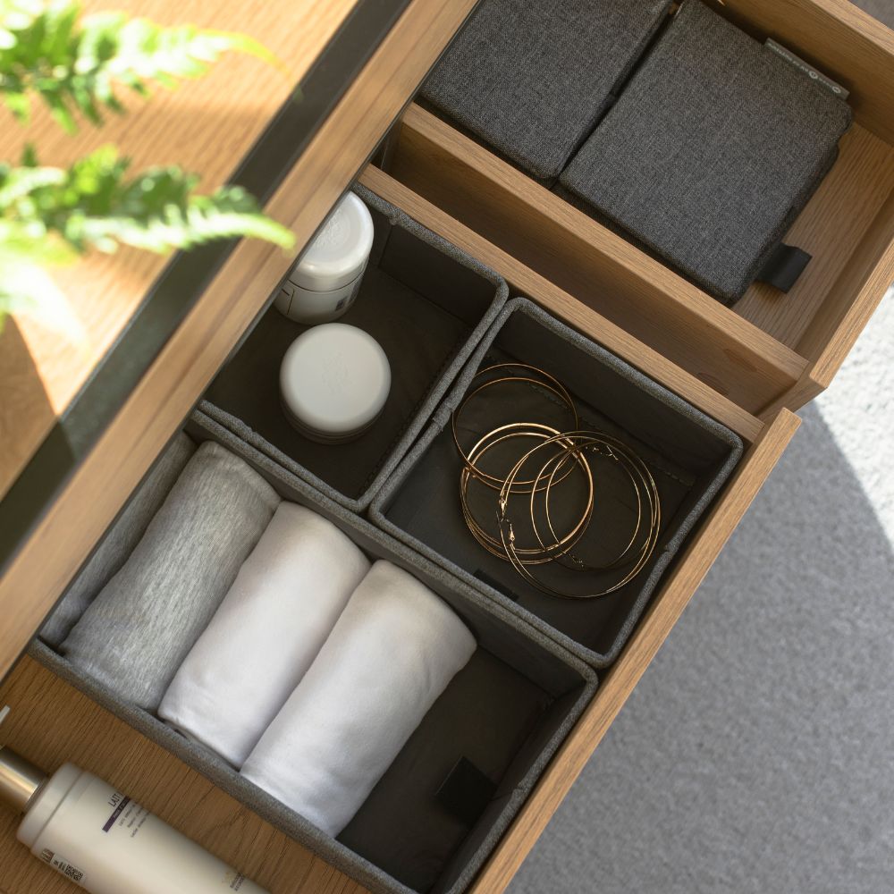 Förvaringslåda 3-set - Grå