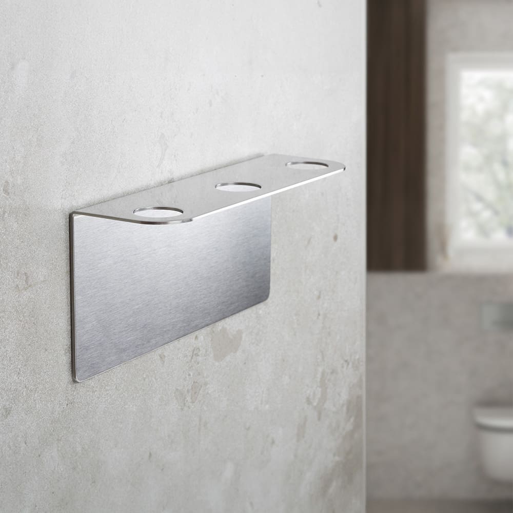 Base Tvålpumpshållare Dusch - Borstat Rostfritt Stål