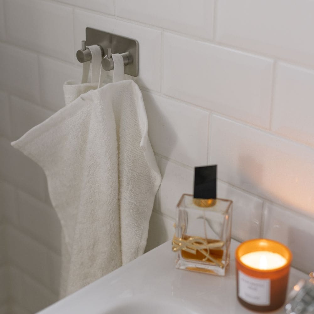 Handdukskrok Base 220 2-Krok - Borstat Rostritt Stål