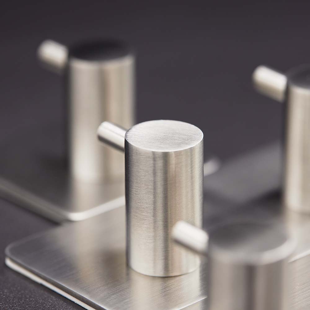 Handdukskrok Base 220 2-Krok - Borstat Rostritt Stål