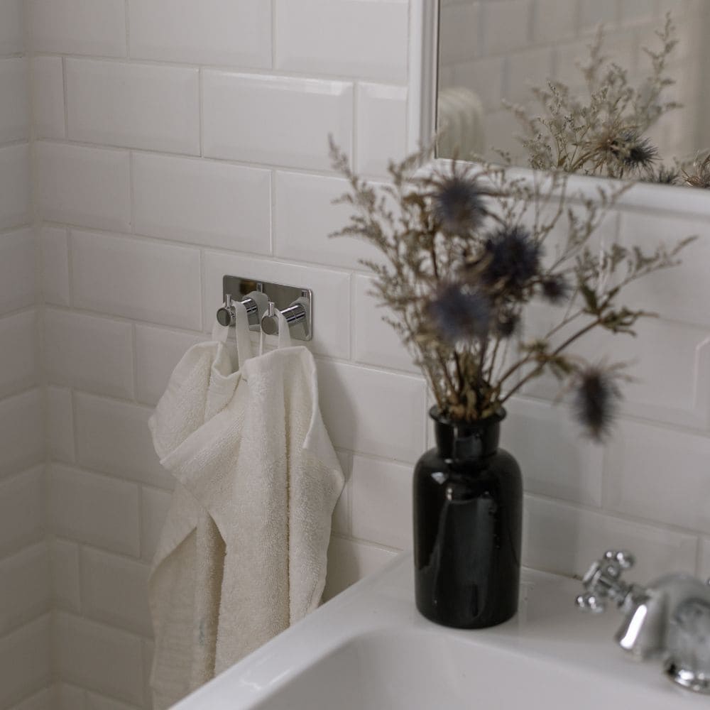 Handdukskrok Base 220 2-Krok - Krom