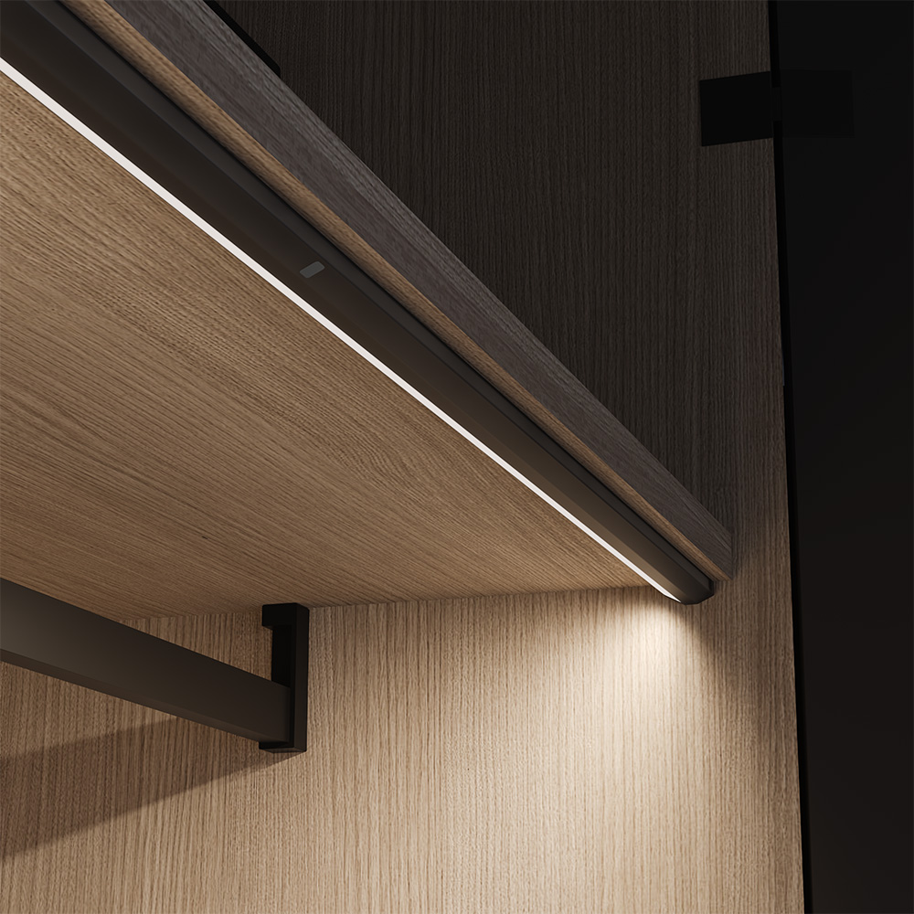 LED-Profil Sidy UHE IFR DX 24V 2700K - Svart