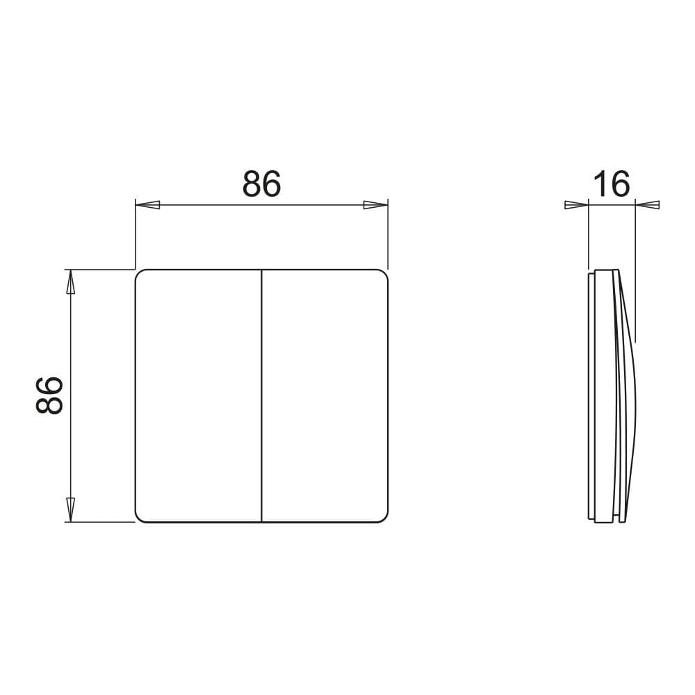 Dimmer Trådlös Kiny - Singel - Vit