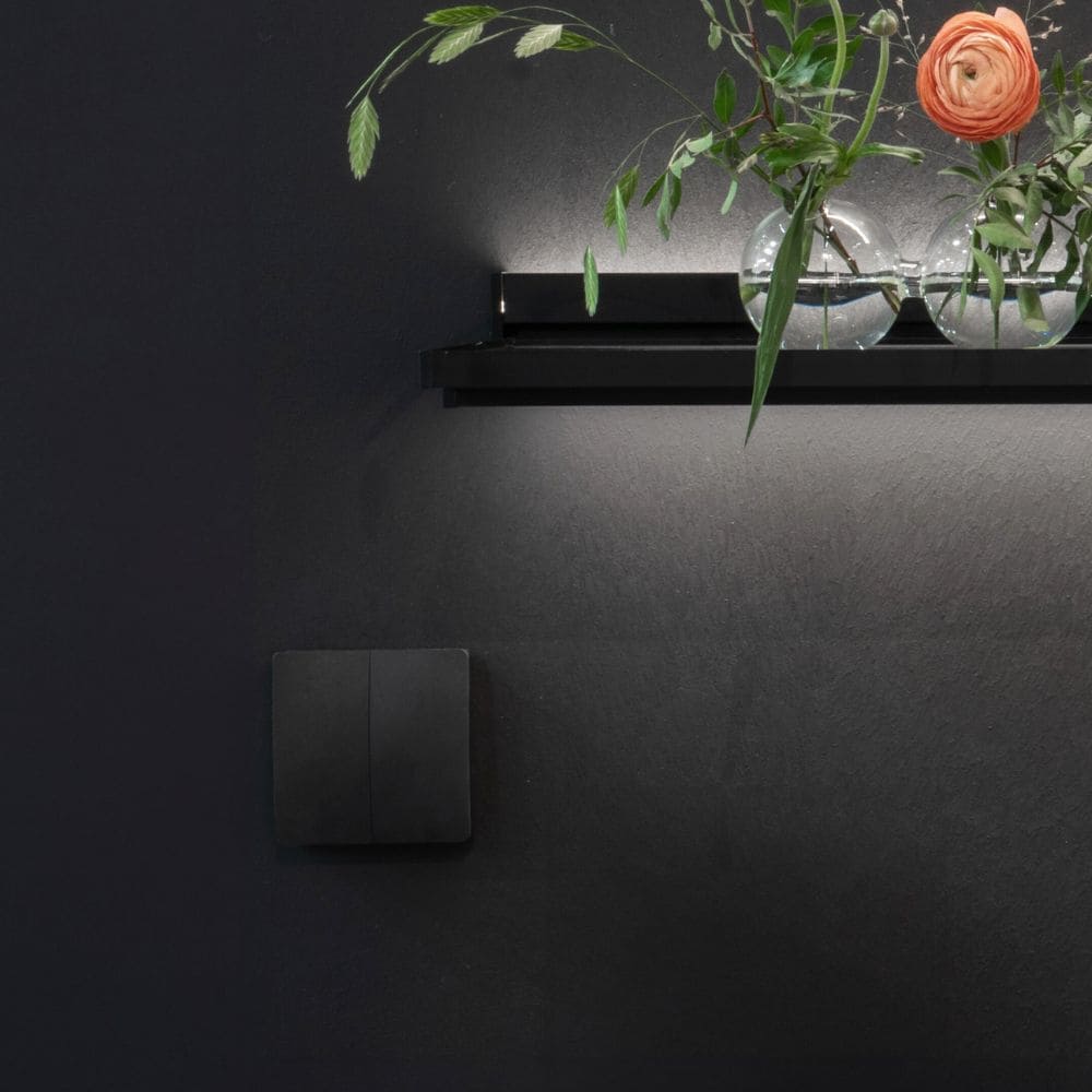 Dimmer Trådlös Kiny - Dubbel - Svart