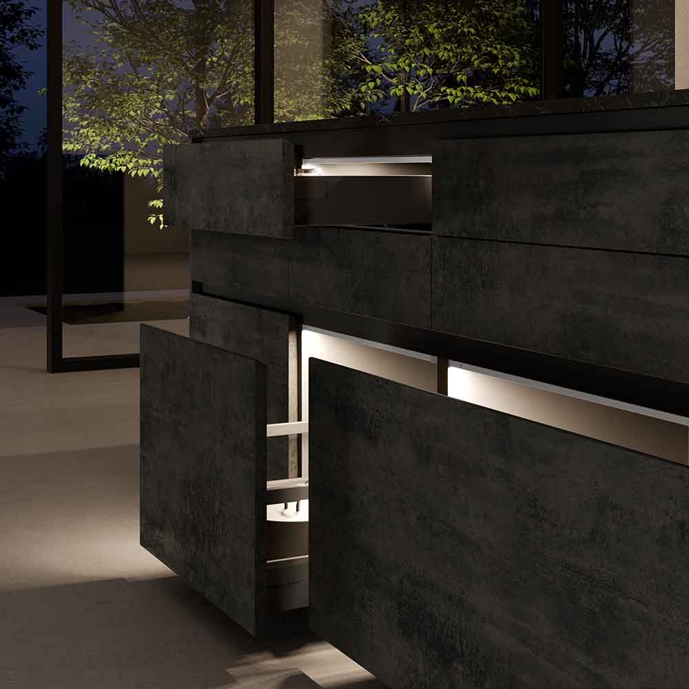 LED-Armatur Baski SF - Rostfri Look