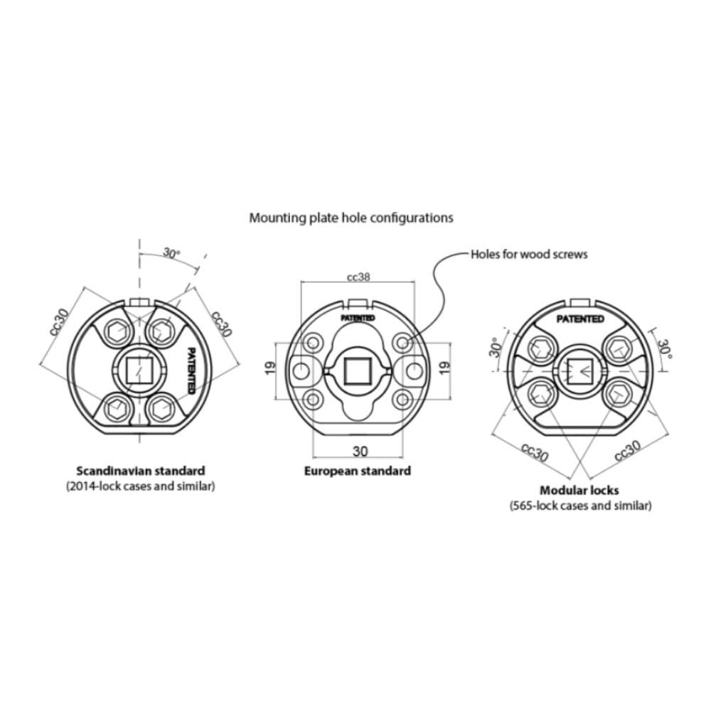 Dörrhandtag Helix 200 Stripe - Svart