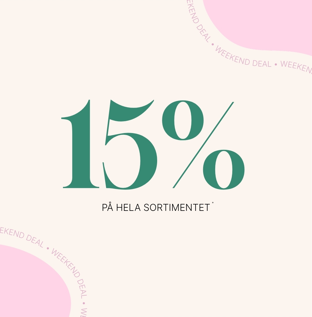 Weekend deal - 15% på ALLT